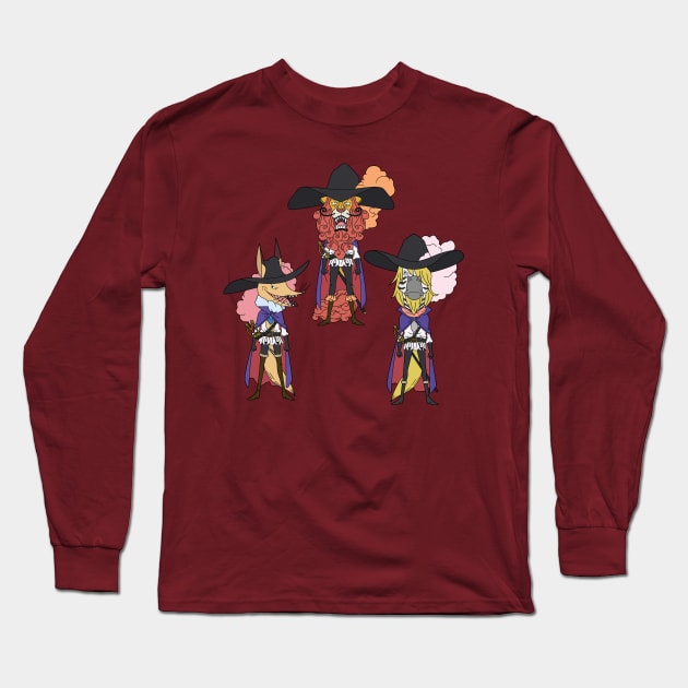 Musketeer Long Sleeve T-Shirt by onepiecechibiproject